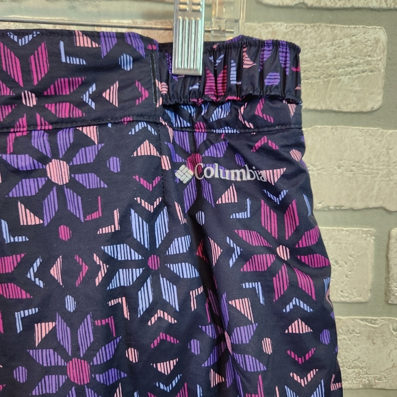 Columbia Big Girls Snowpants Black Pink Purple Aztec Print Size XL 18/20 - Picture 8 of 12